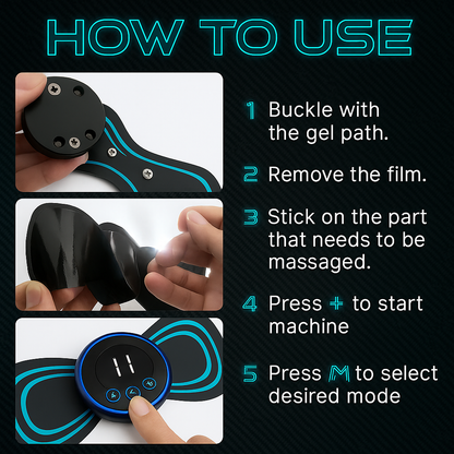 MagicPulse TENS Wireless Massager for Muscle Relaxation & Recovery