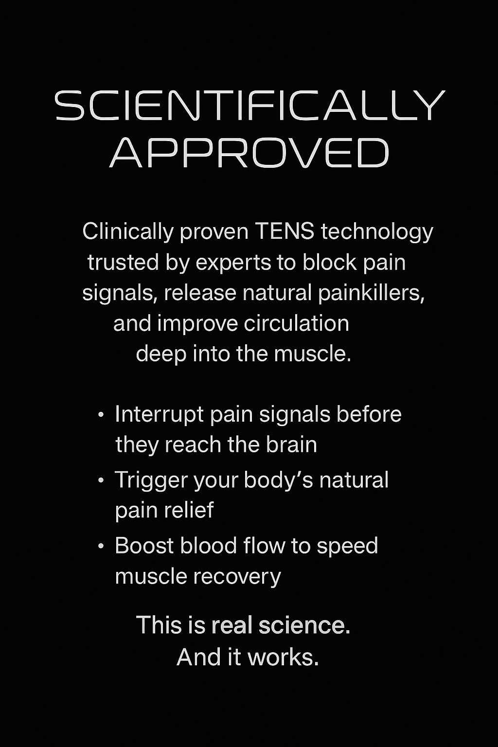 MagicPulse TENS Wireless Massager for Muscle Relaxation & Recovery